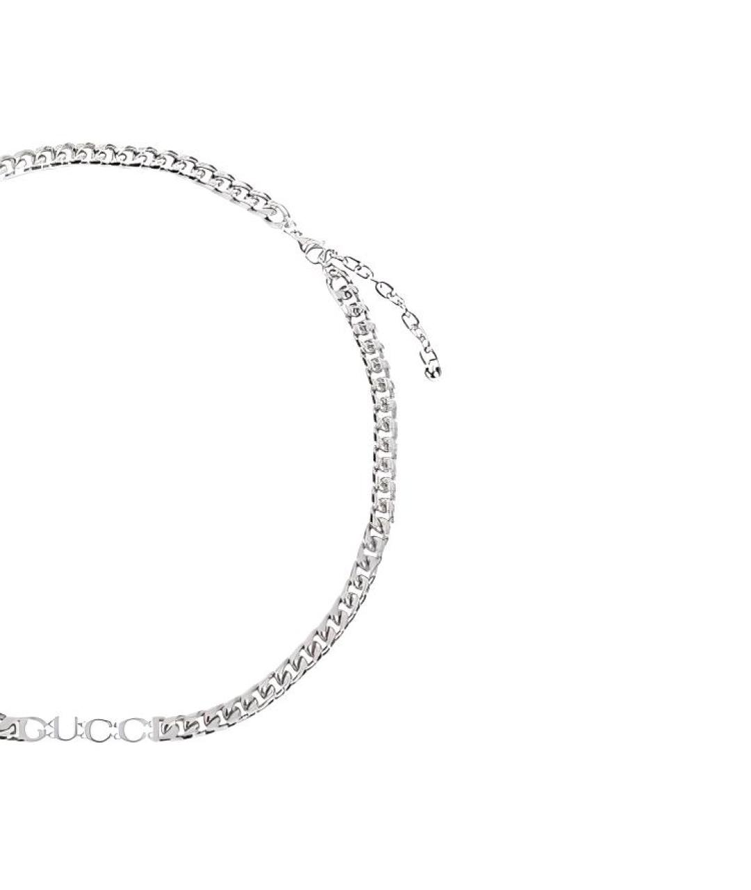 GUCCI Серебряное металлическое колье, фото 3