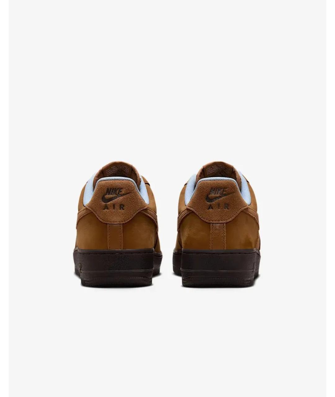 NIKE Коричневые замшевые низкие кроссовки / кеды, фото 4