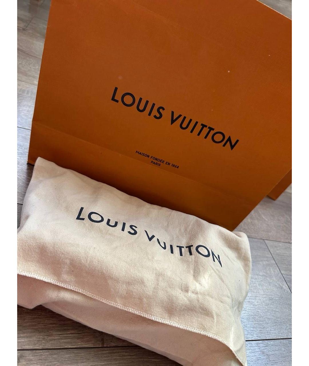 LOUIS VUITTON Черная кожаная сумка через плечо, фото 8