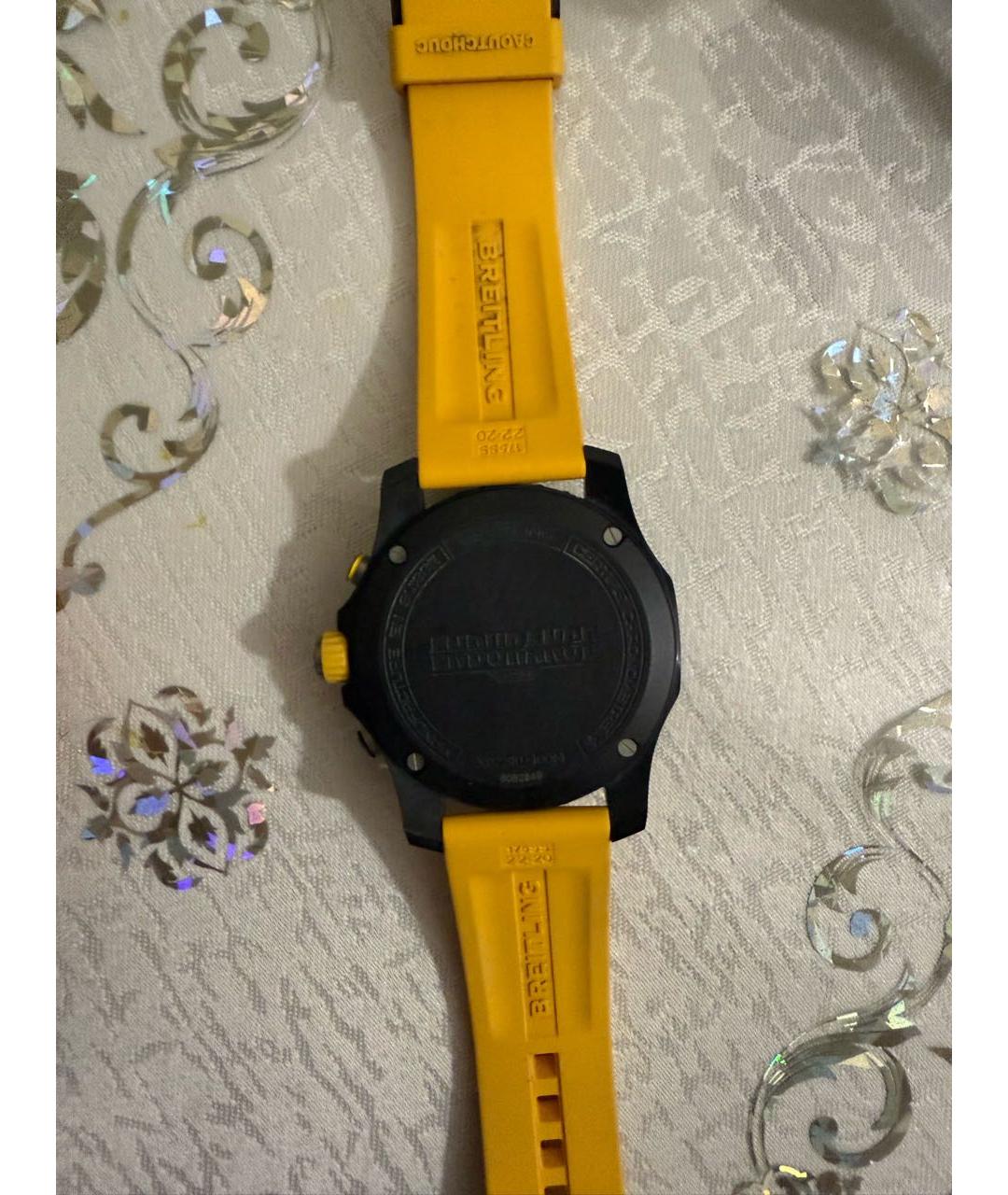 BREITLING Желтые часы, фото 2