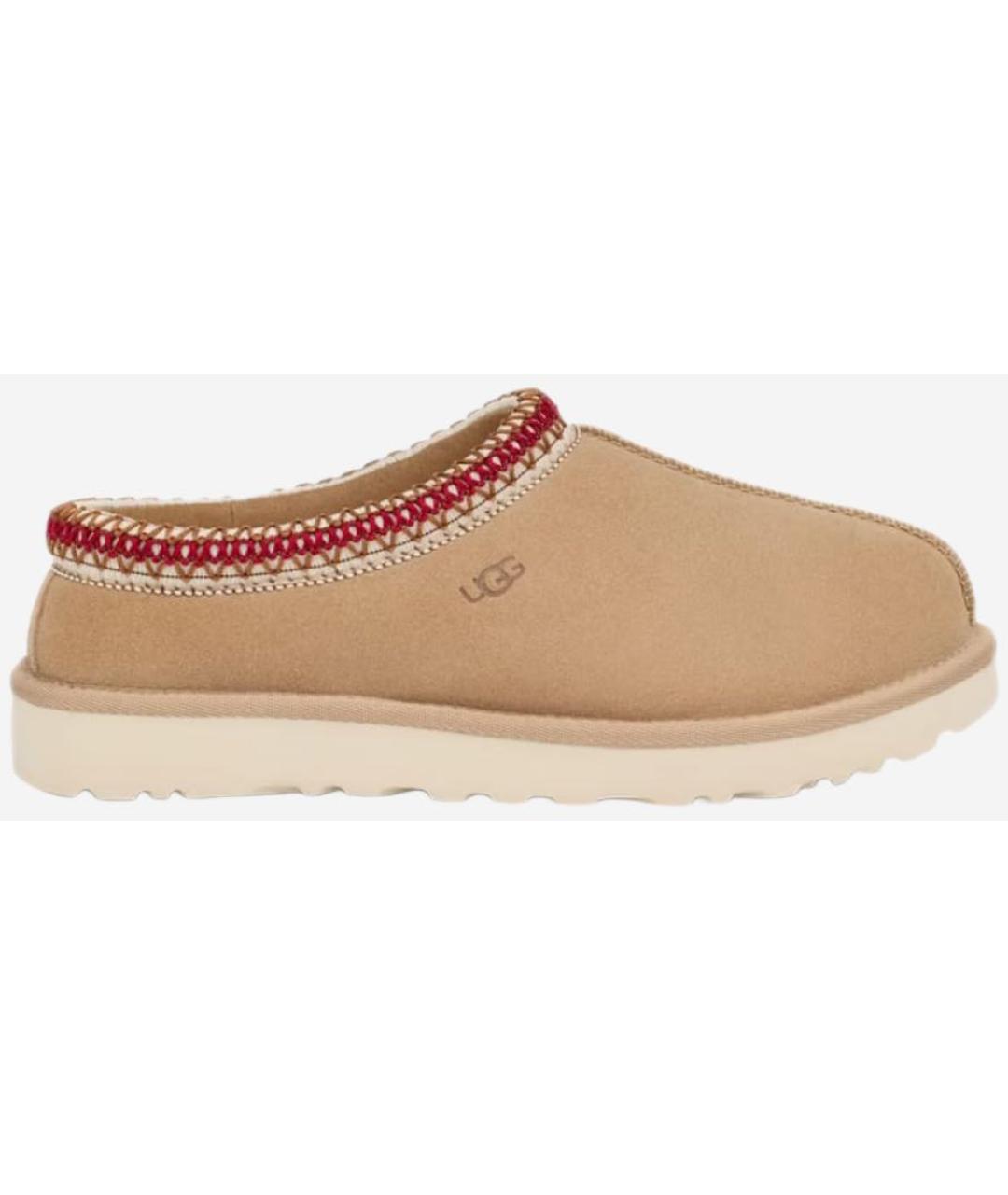 UGG AUSTRALIA Бежевые замшевые мюли, фото 5