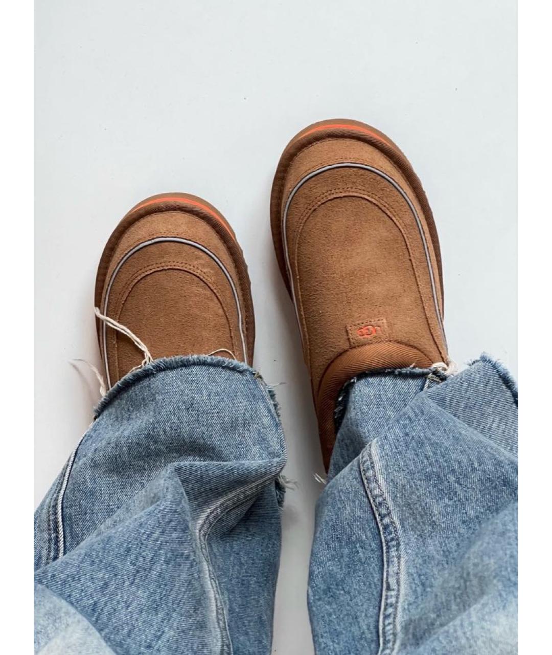 UGG AUSTRALIA Коричневые замшевые мюли, фото 5