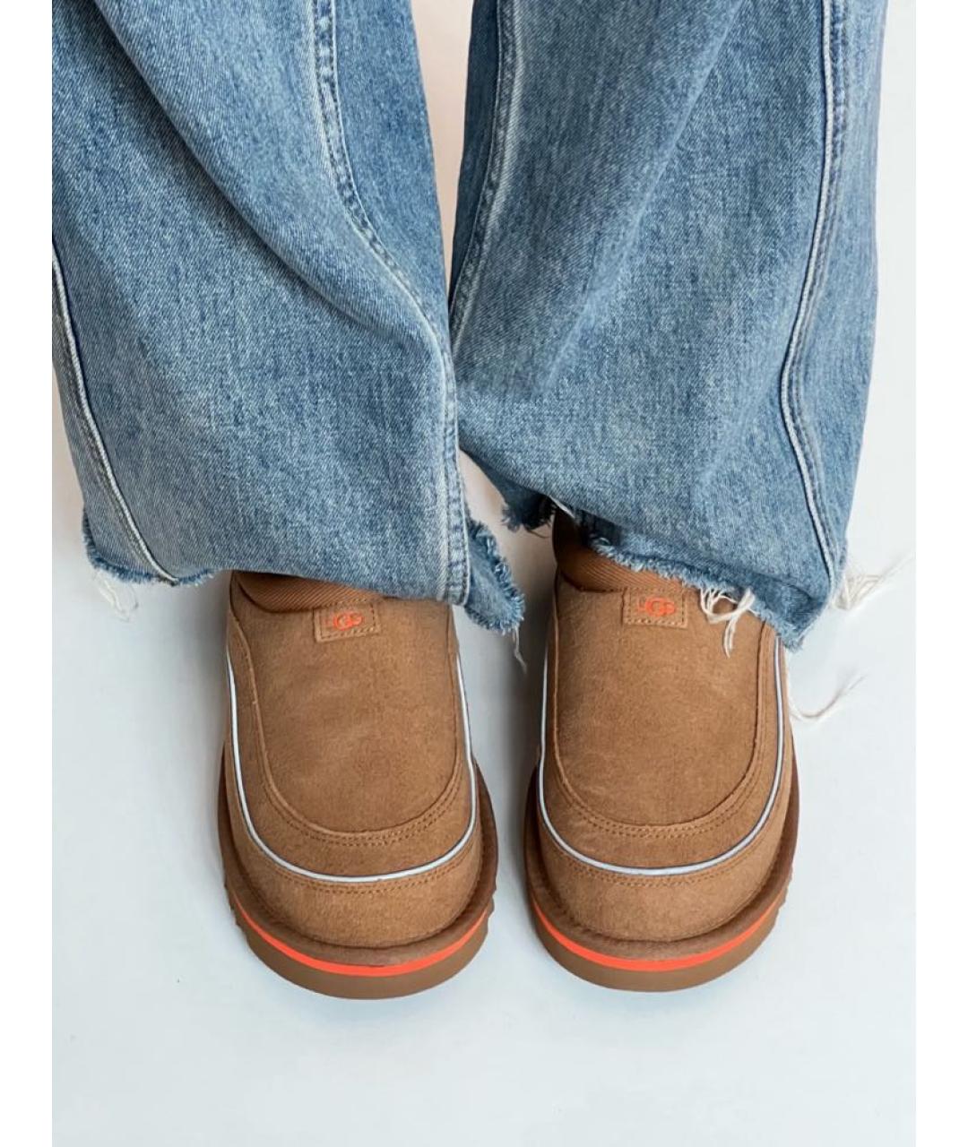 UGG AUSTRALIA Коричневые замшевые мюли, фото 6