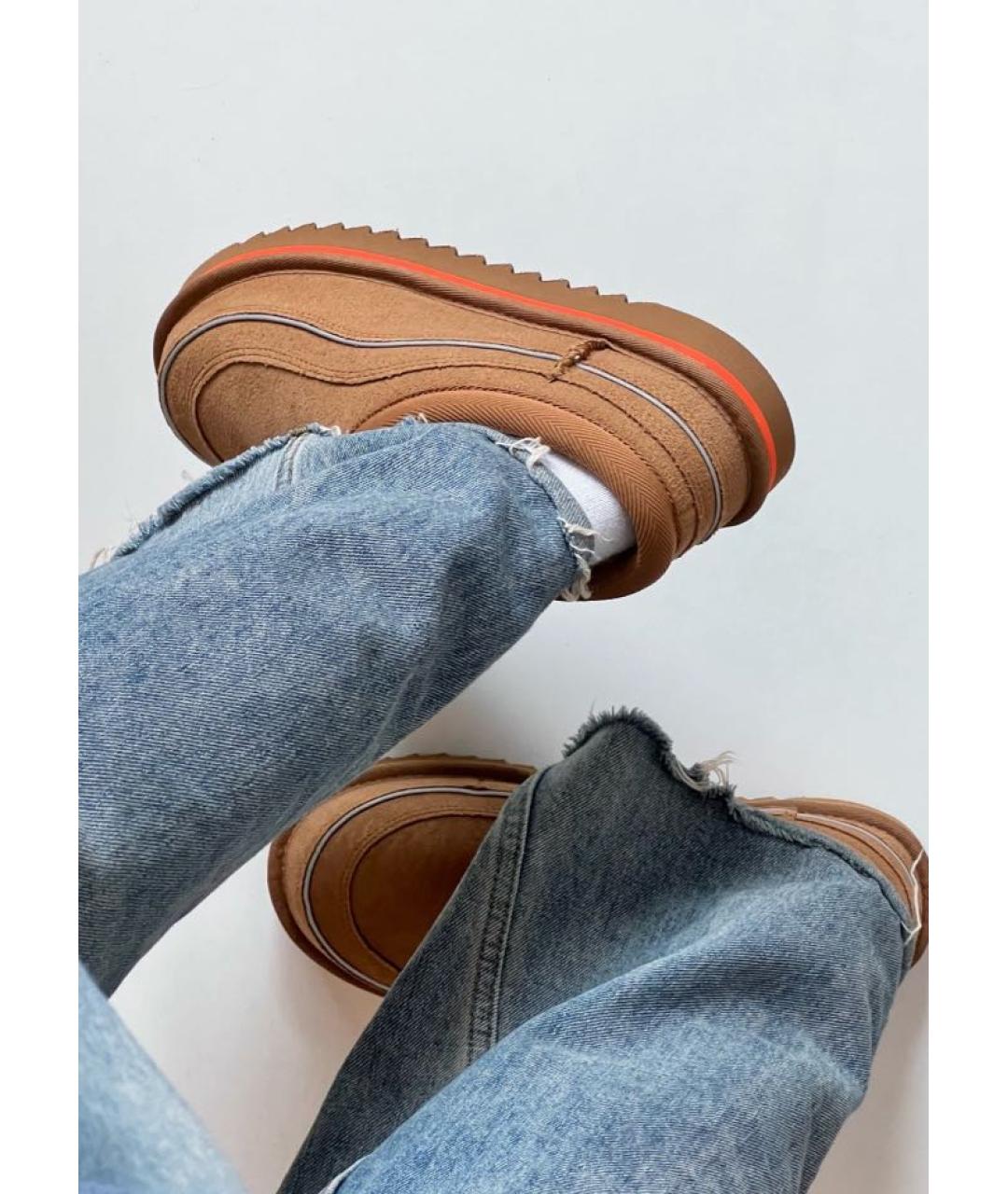 UGG AUSTRALIA Коричневые замшевые мюли, фото 4
