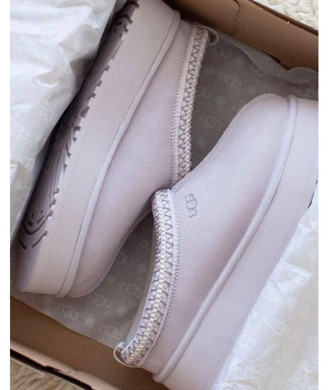 UGG AUSTRALIA Бежевые текстильные мюли, фото 3