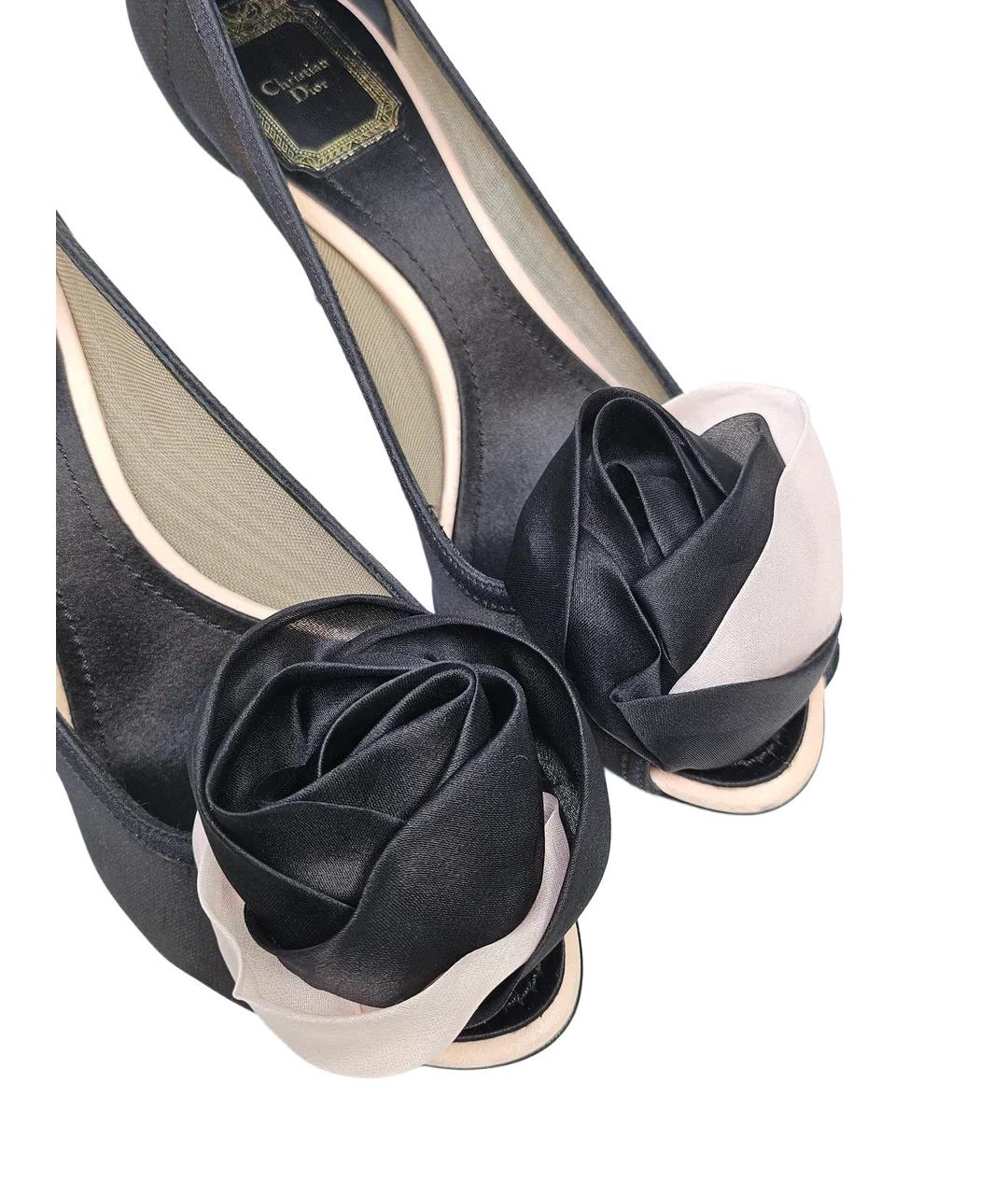 CHRISTIAN DIOR Черные текстильные туфли, фото 6