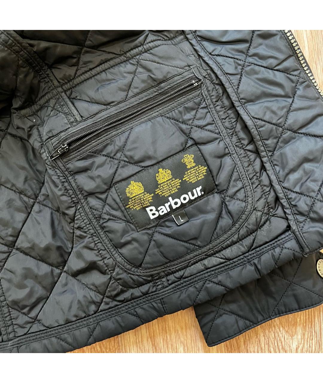 BARBOUR Черная полиамидовая куртка, фото 5
