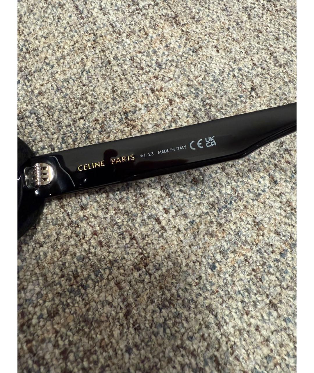 CELINE Черные пластиковые солнцезащитные очки, фото 6