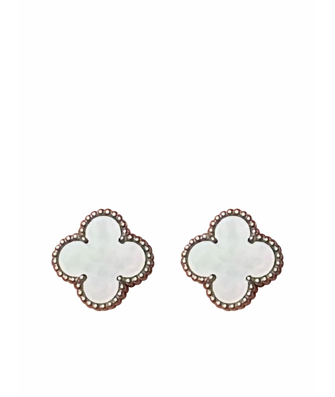 VAN CLEEF & ARPELS Серебряные серьги из белого золота, фото 1