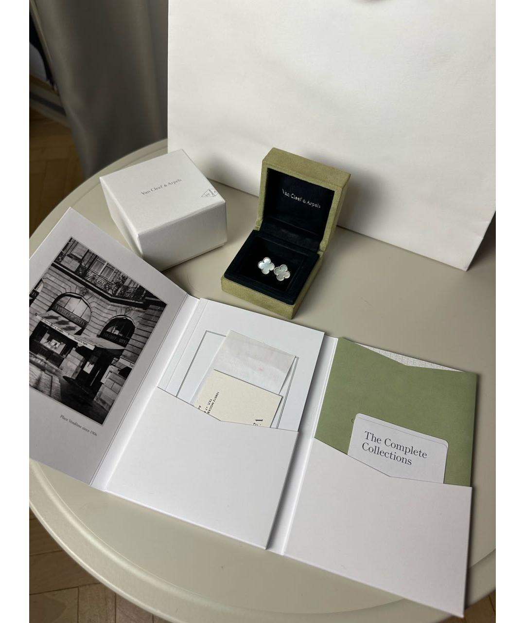 VAN CLEEF & ARPELS Серебряные серьги из белого золота, фото 2