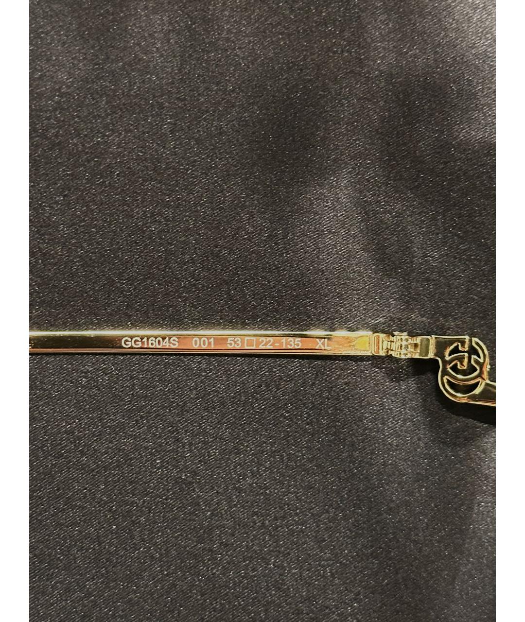 GUCCI Серебряные металлические солнцезащитные очки, фото 6