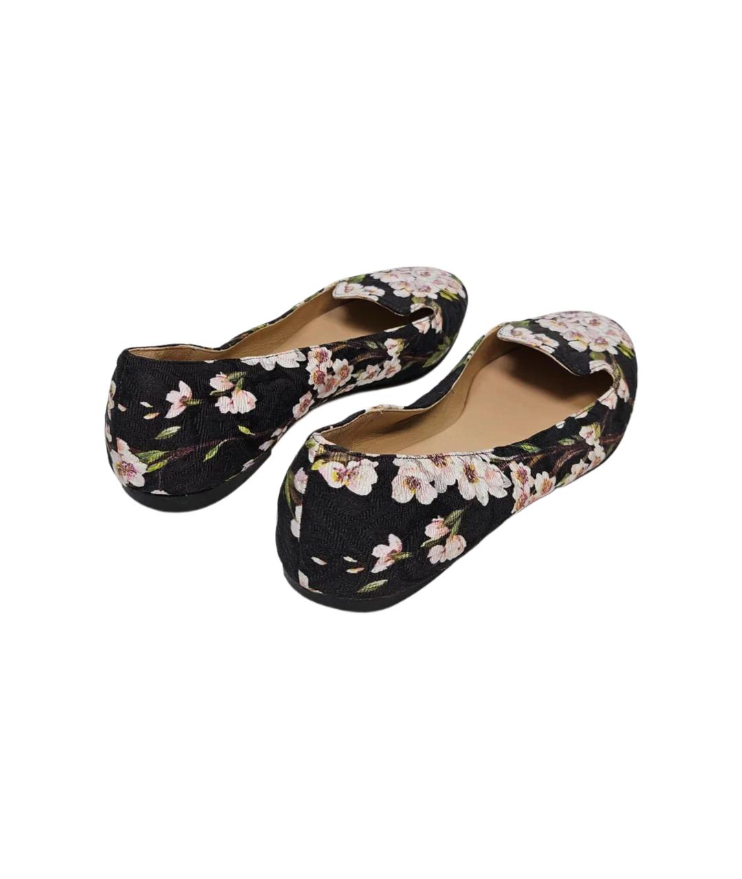 DOLCE&GABBANA Черные текстильные балетки, фото 5