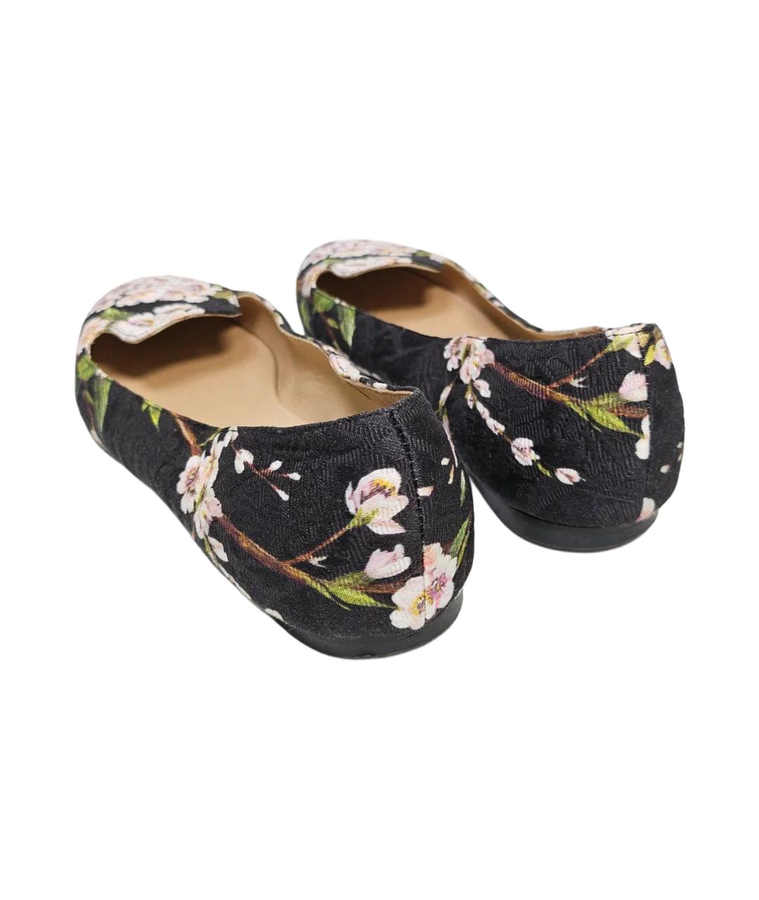 DOLCE&GABBANA Черные текстильные балетки, фото 6