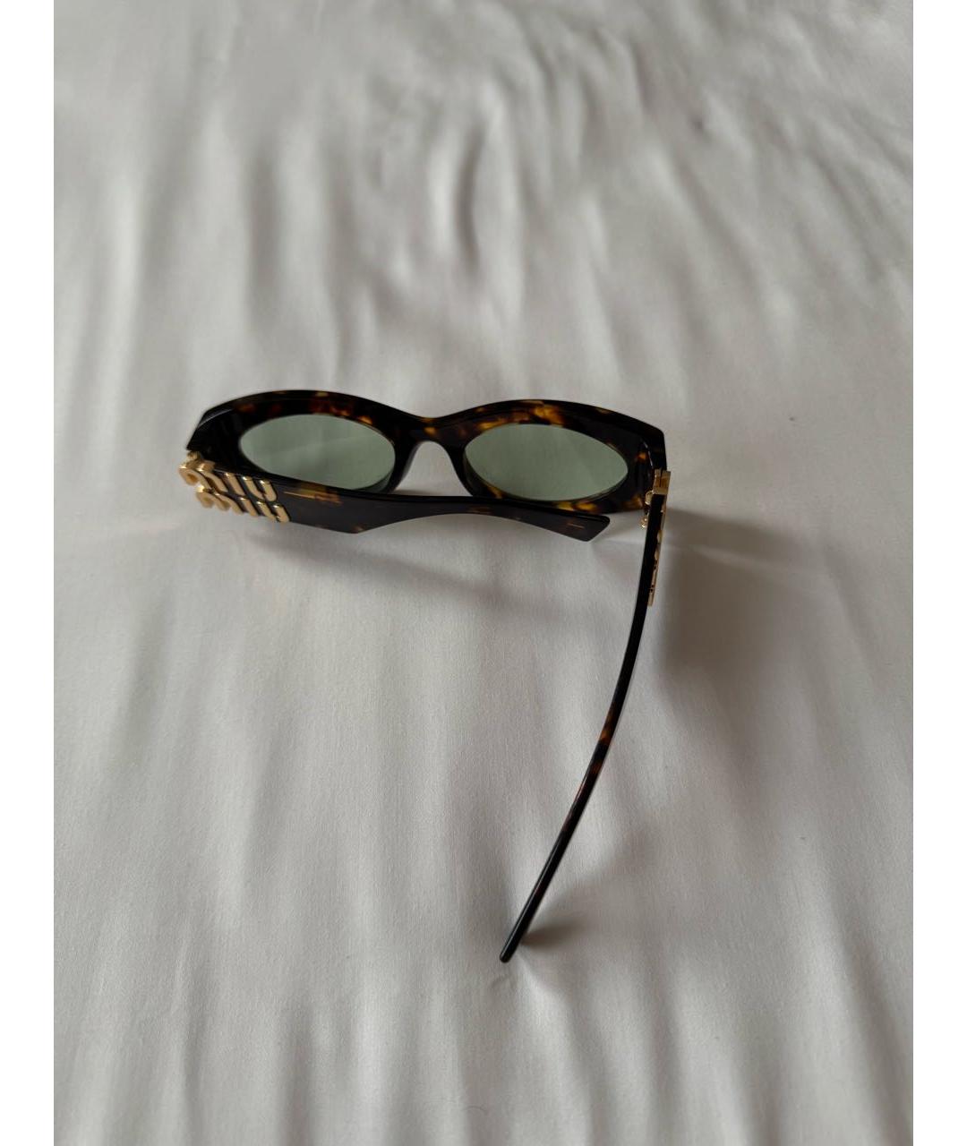 MIU MIU Коричневые солнцезащитные очки, фото 2