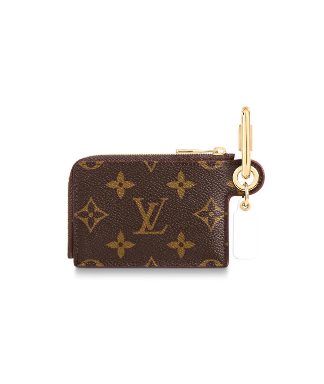 LOUIS VUITTON Коричневый кардхолдер, фото 4