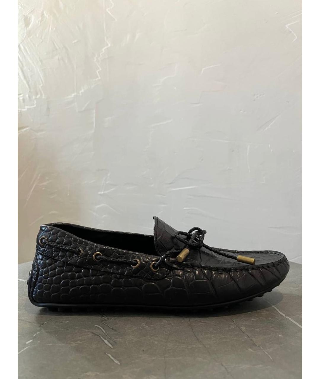 TOD'S Черные кожаные мокасины, фото 7