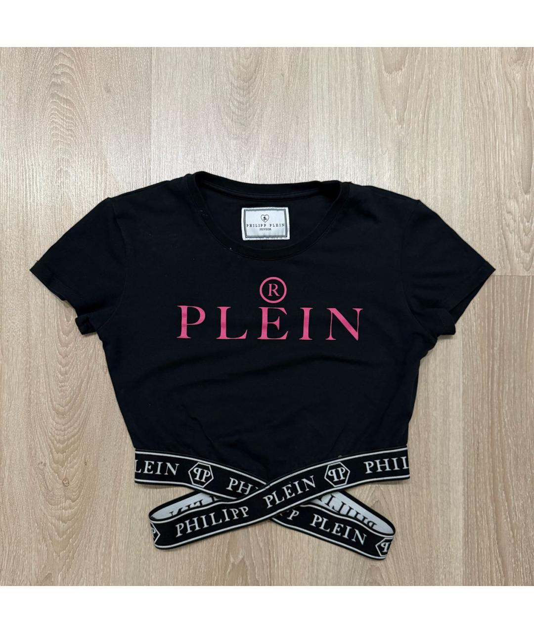 PHILIPP PLEIN Черный хлопковый детская футболка / топ, фото 8