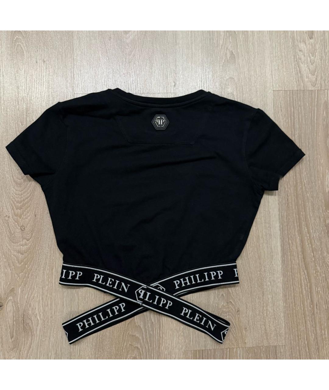 PHILIPP PLEIN Черный хлопковый детская футболка / топ, фото 2