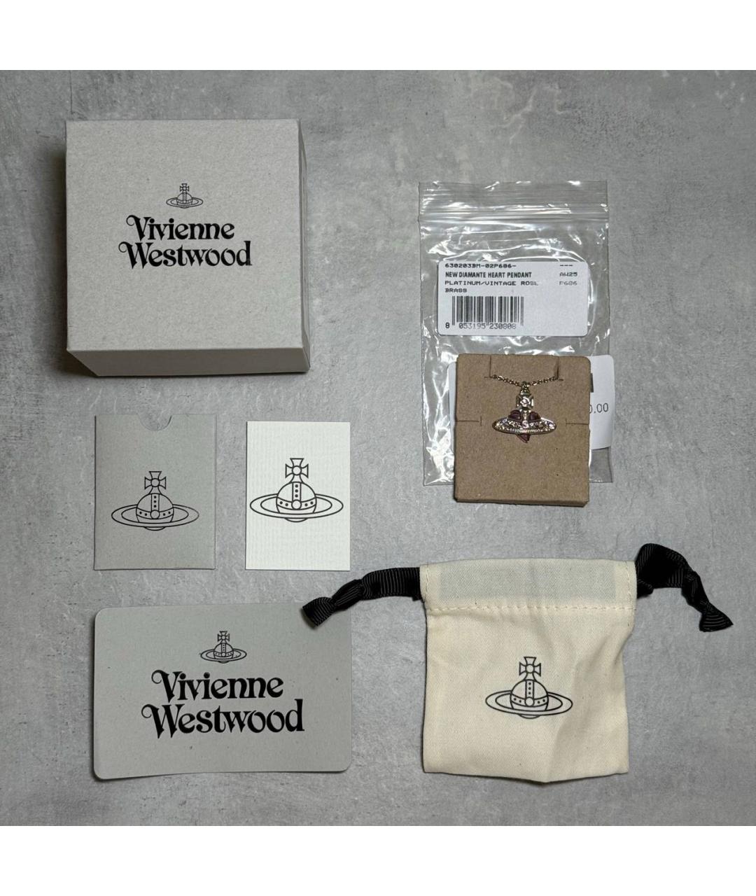 VIVIENNE WESTWOOD Розовая латунная подвеска, фото 3