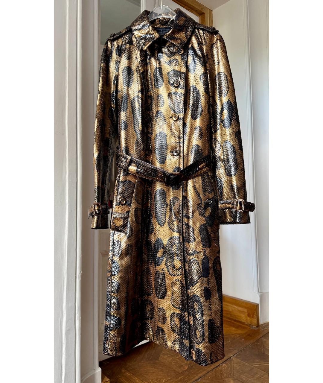 BURBERRY Коричневый кожаный тренч/плащ, фото 10