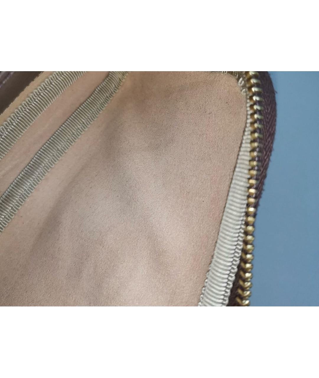 GUCCI Коричневая кожаная поясная сумка, фото 7