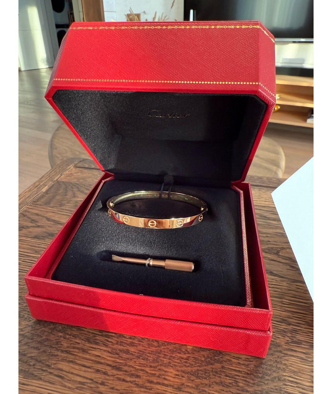 CARTIER Золотой браслет из розового золота, фото 4
