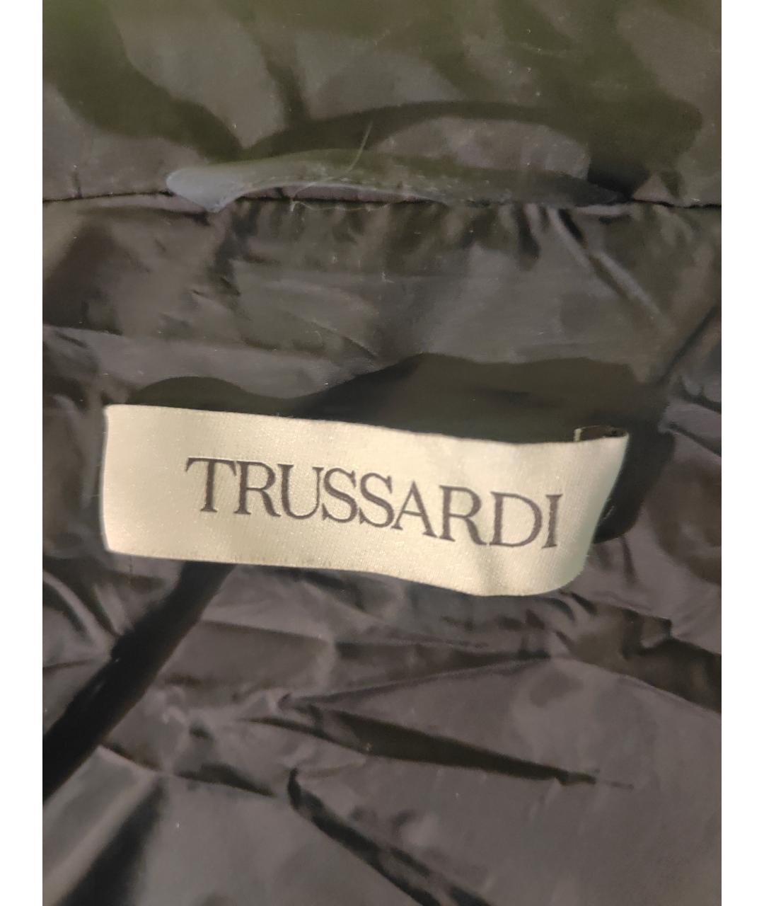 TRUSSARDI Черная полиэстеровая куртка, фото 3