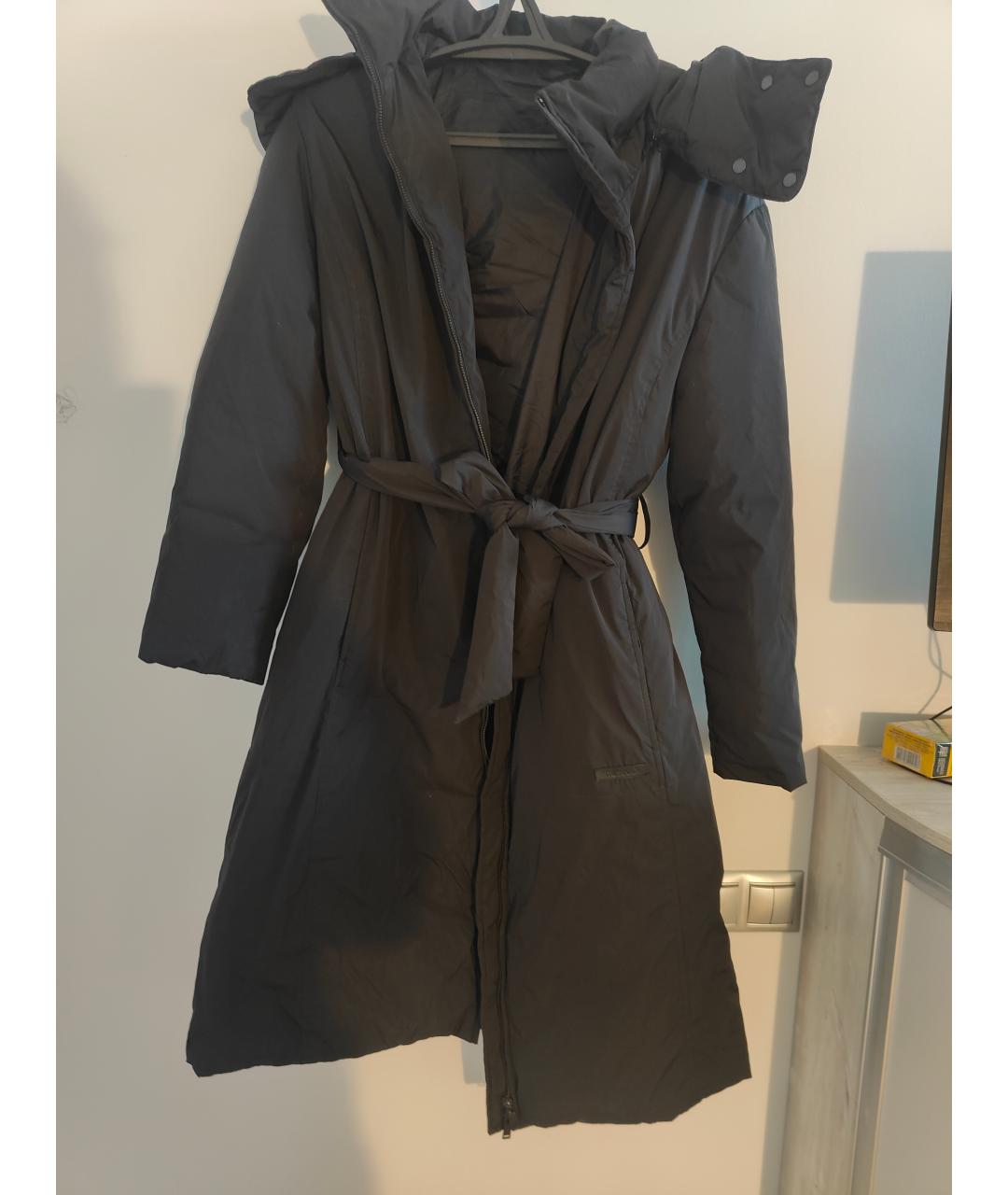 TRUSSARDI Черная полиэстеровая куртка, фото 7