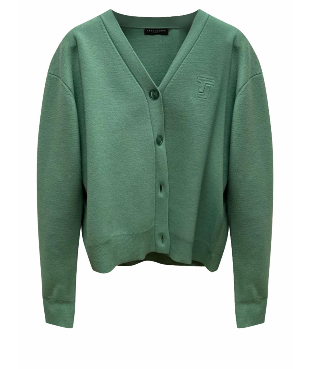 Tara Jarmon Зеленый шерстяной кардиган, фото 1