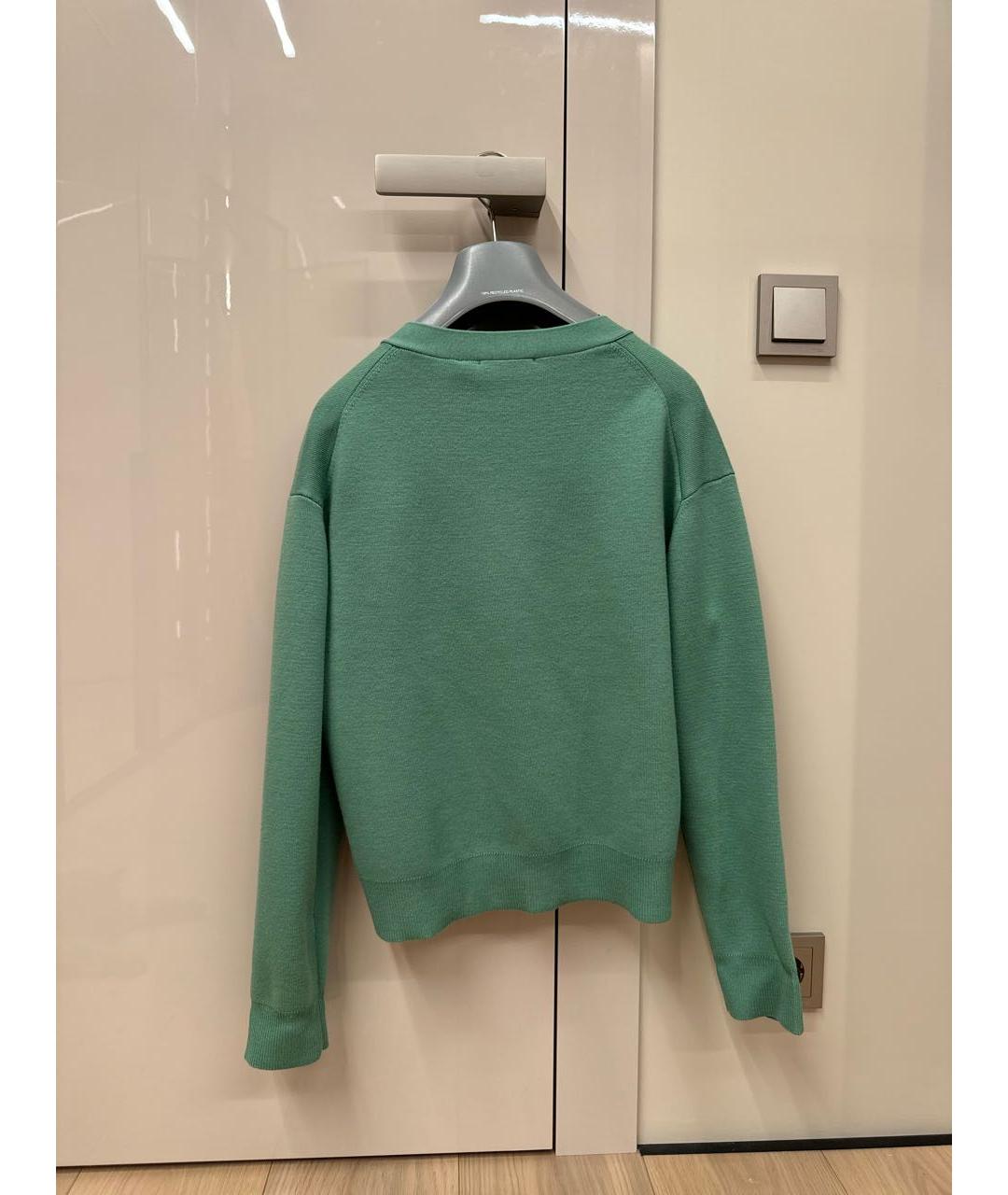 Tara Jarmon Зеленый шерстяной кардиган, фото 2