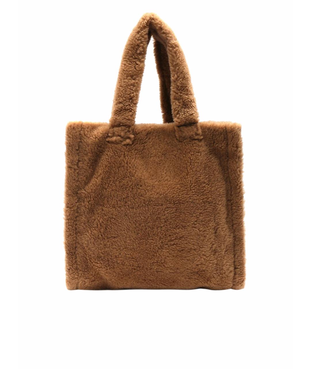 MAX MARA Бежевая шерстяная сумка тоут, фото 1