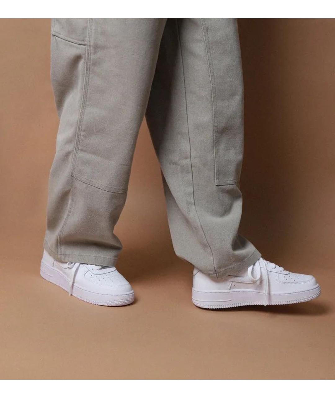 NIKE Белые кожаные кроссовки, фото 5