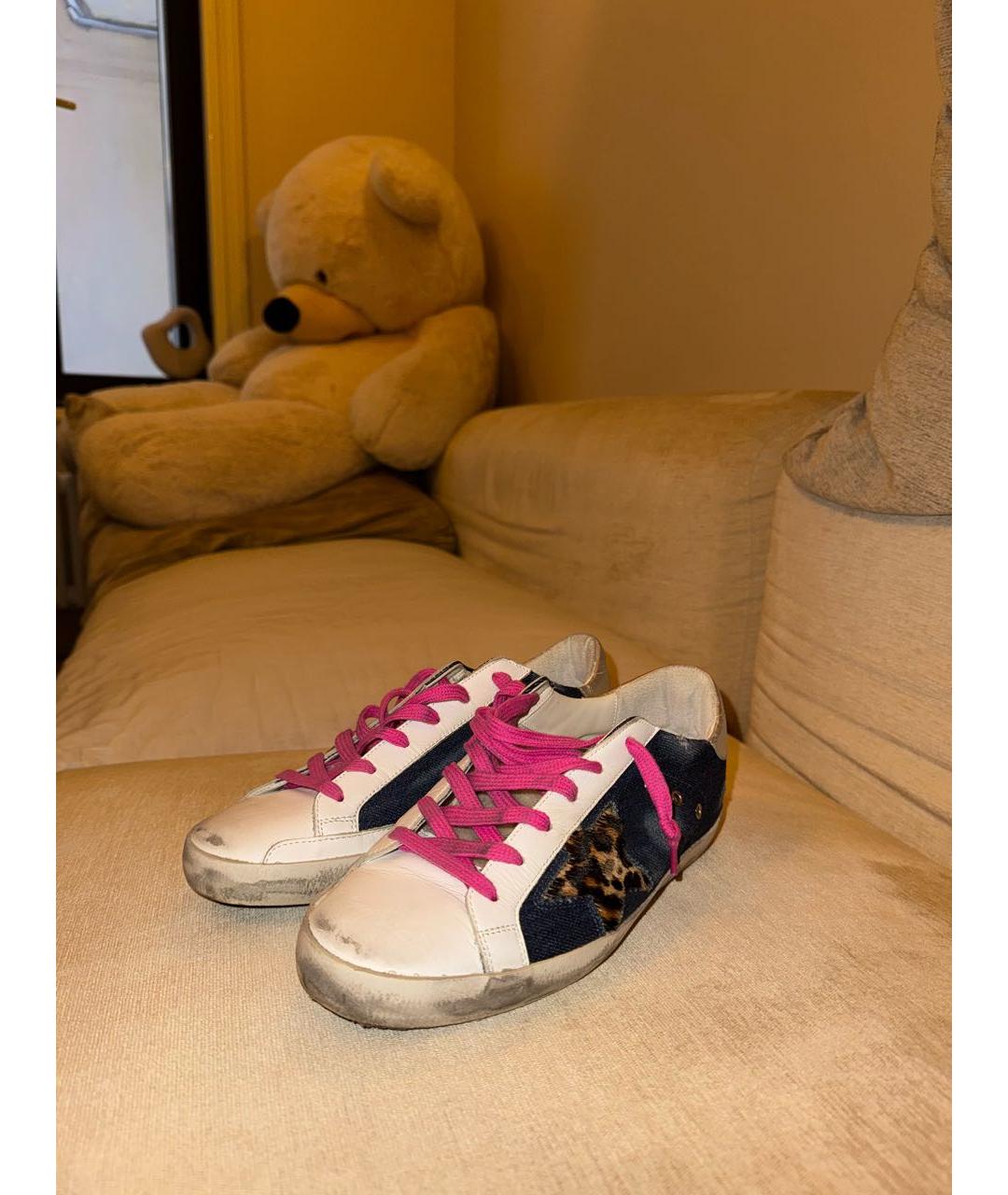 GOLDEN GOOSE DELUXE BRAND Мульти кожаные кеды, фото 3