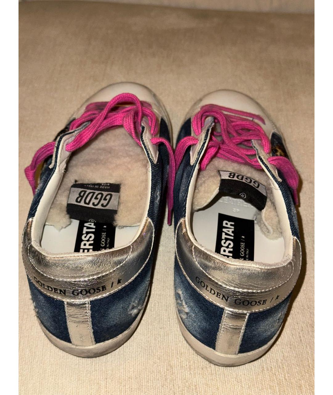 GOLDEN GOOSE DELUXE BRAND Мульти кожаные кеды, фото 4