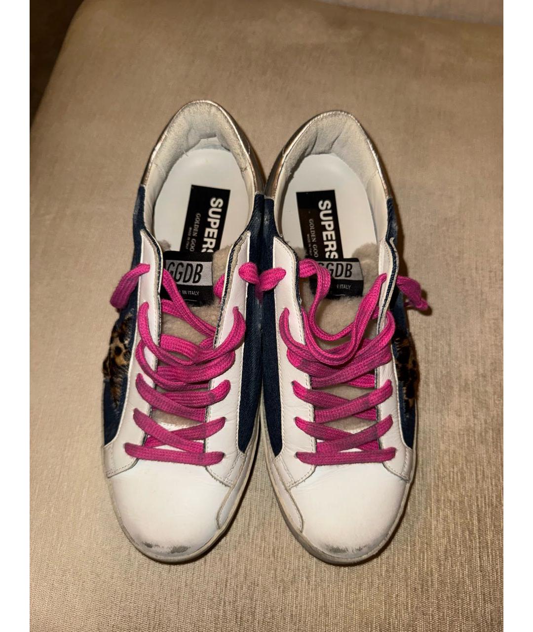 GOLDEN GOOSE DELUXE BRAND Мульти кожаные кеды, фото 2