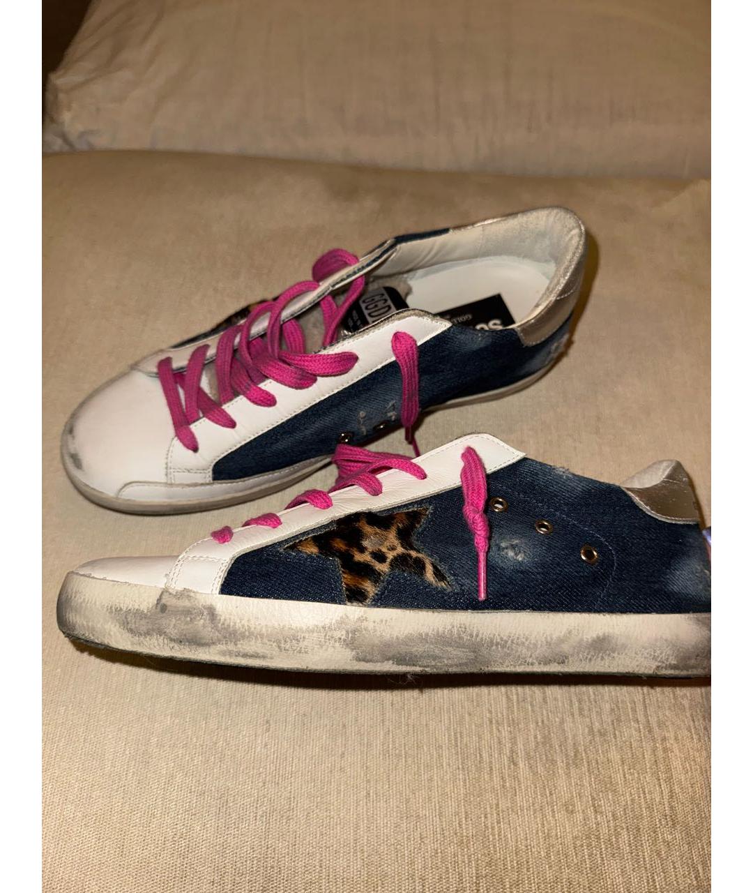 GOLDEN GOOSE DELUXE BRAND Мульти кожаные кеды, фото 6