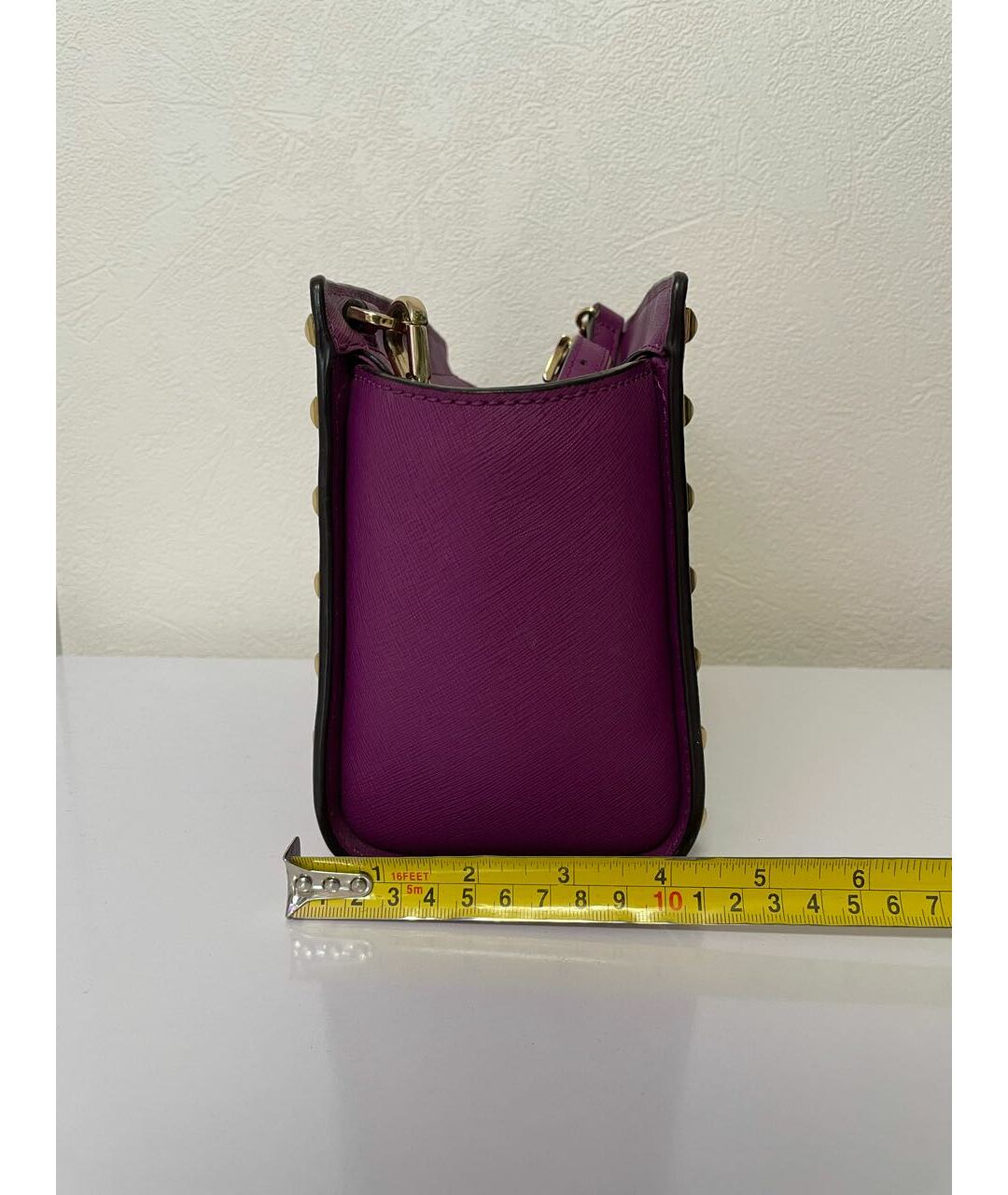 MICHAEL MICHAEL KORS Фиолетовая кожаная сумка тоут, фото 4
