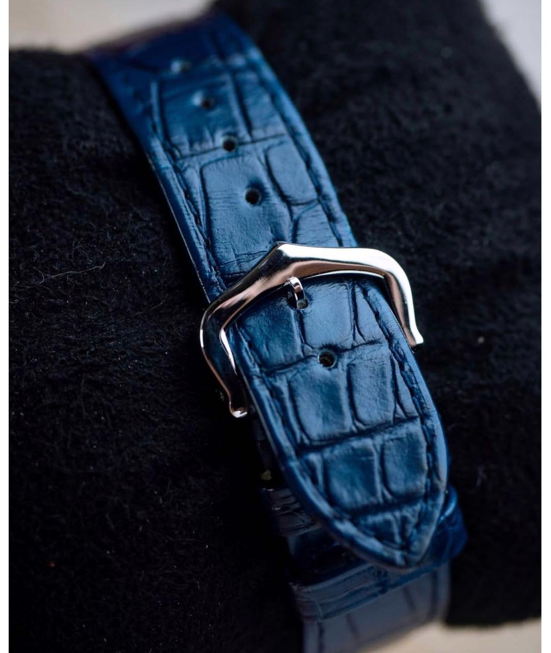 CARTIER Синие стальные часы, фото 8