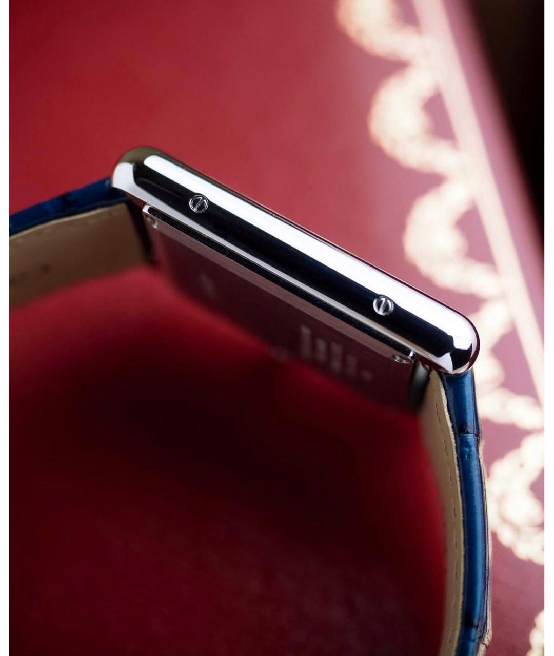 CARTIER Синие стальные часы, фото 7