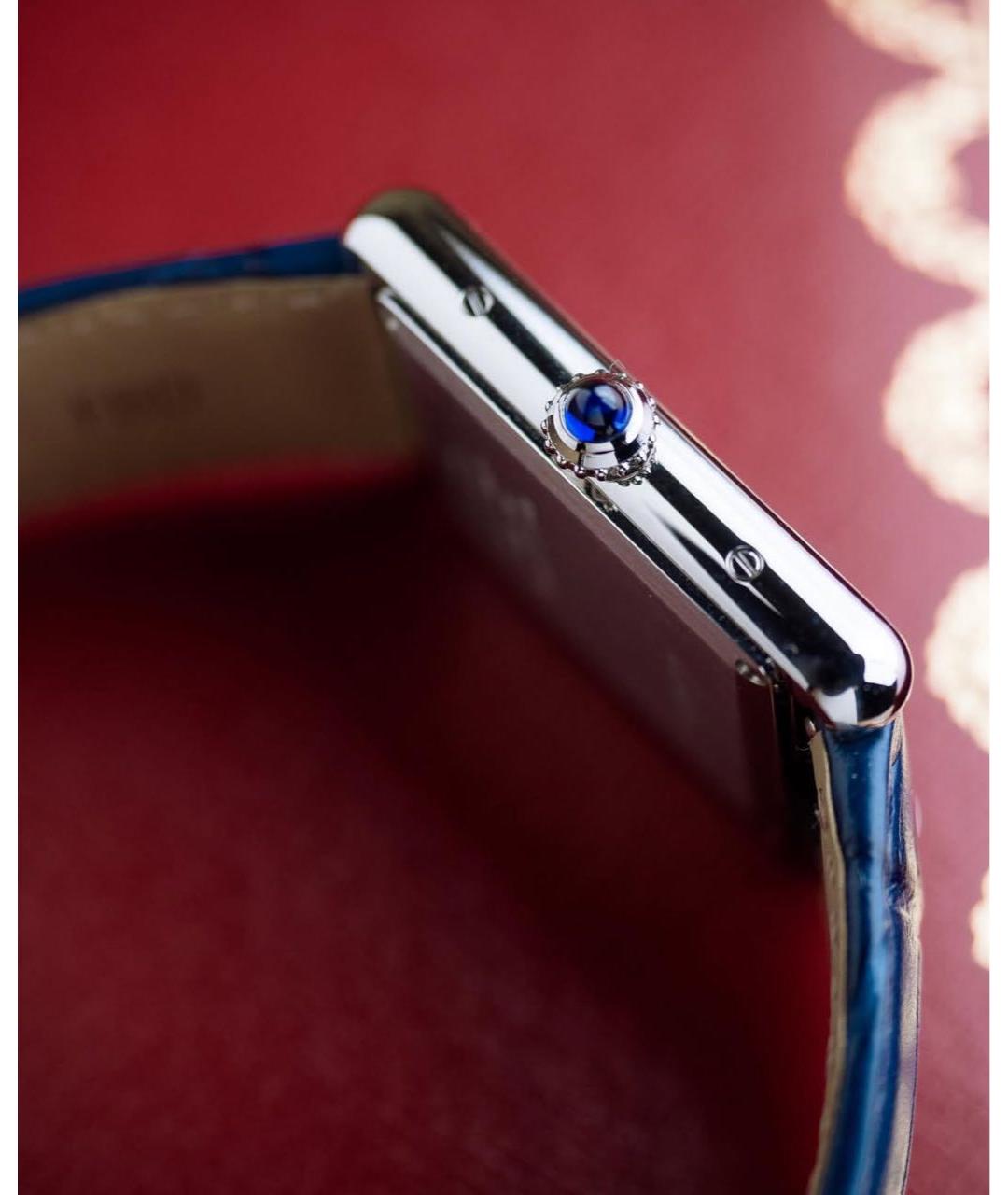 CARTIER Синие стальные часы, фото 6