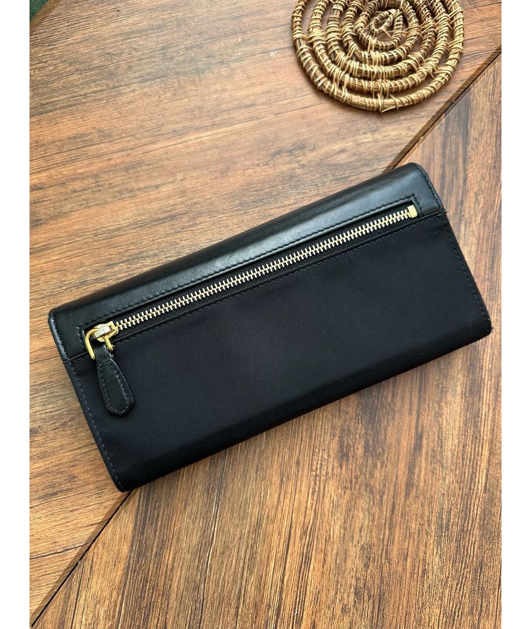 PRADA Черный кошелек, фото 3
