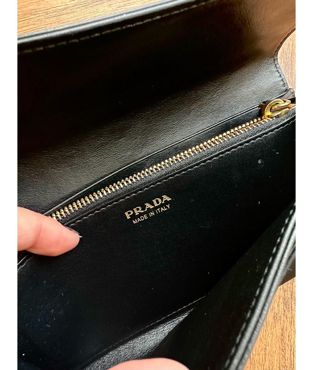 PRADA Черный кошелек, фото 4