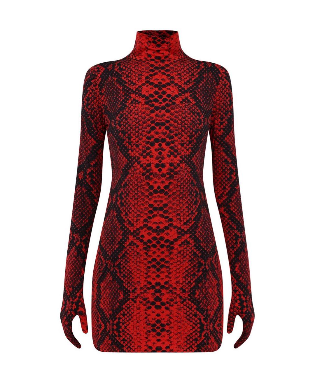 VETEMENTS Красное полиамидовое вечернее платье, фото 1