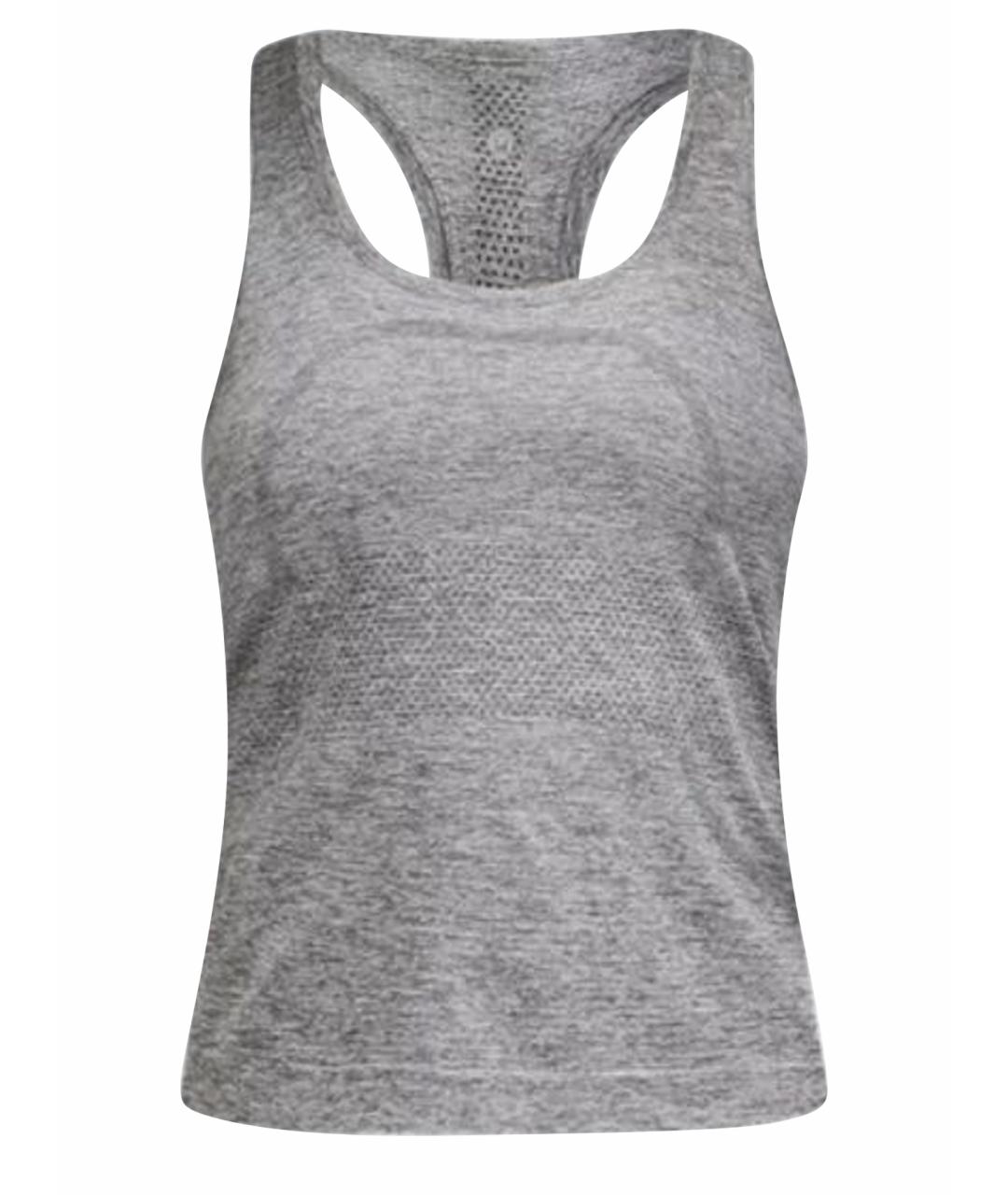 Lululemon Серая полиэстеровая майка, фото 1