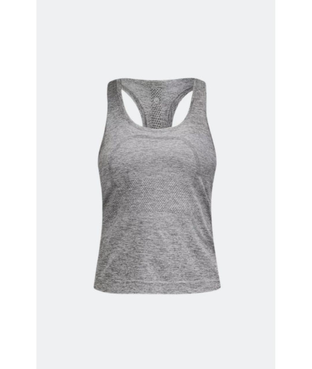 Lululemon Серая полиэстеровая майка, фото 4