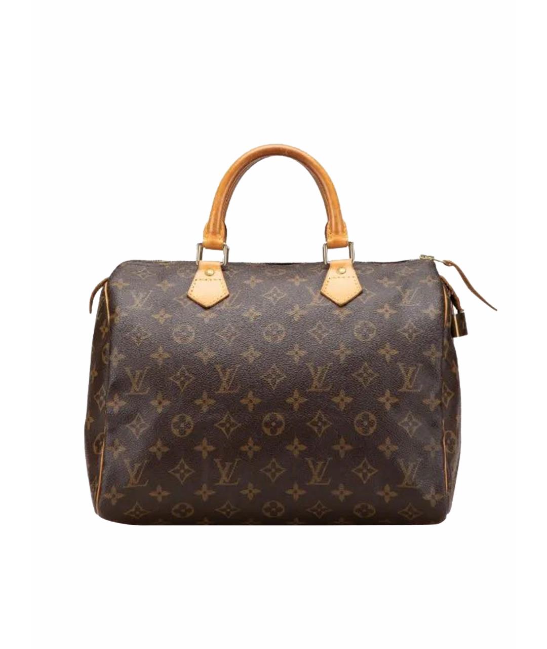 LOUIS VUITTON Коричневая кожаная сумка тоут, фото 1