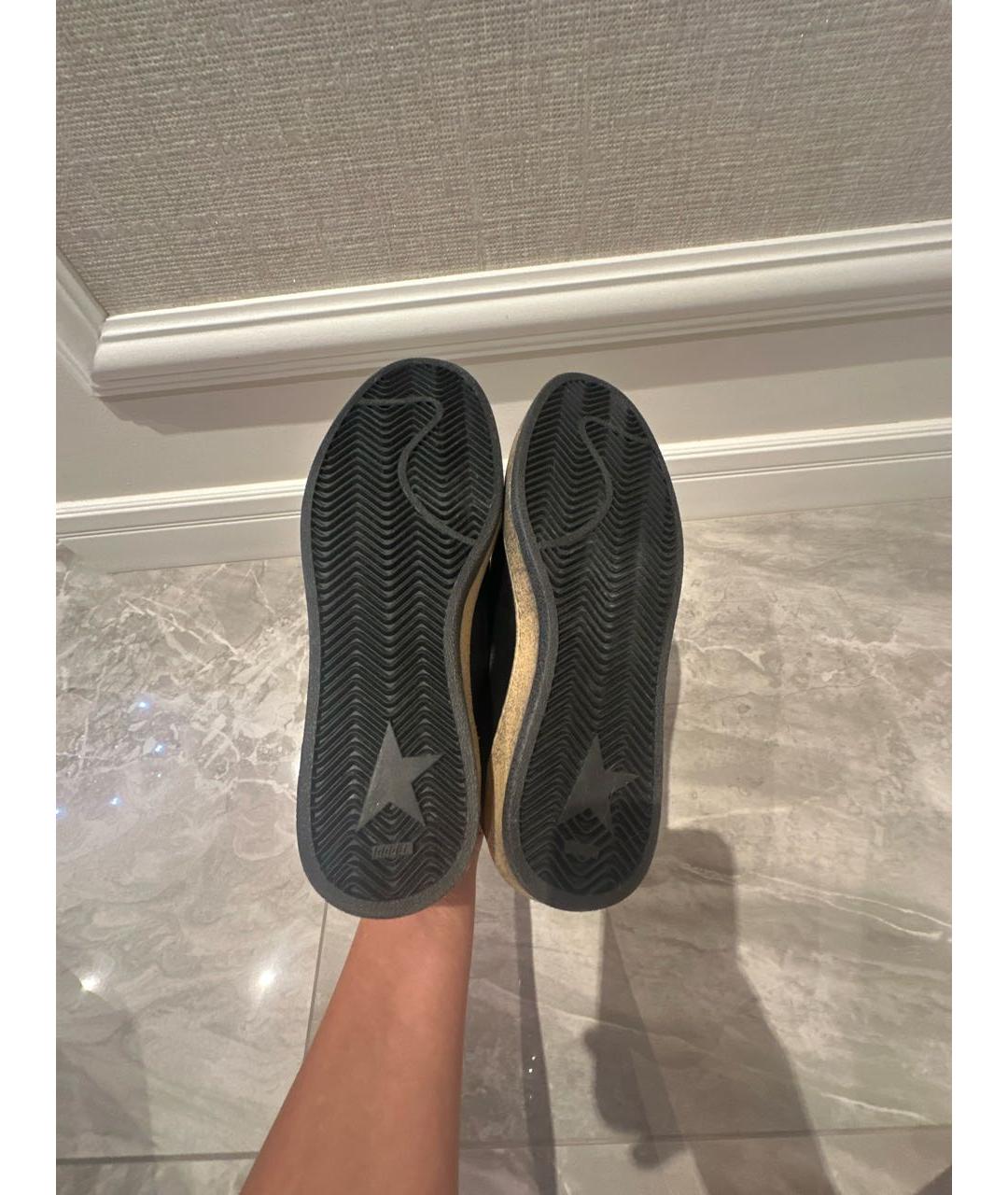 GOLDEN GOOSE DELUXE BRAND Черные кожаные кеды, фото 5