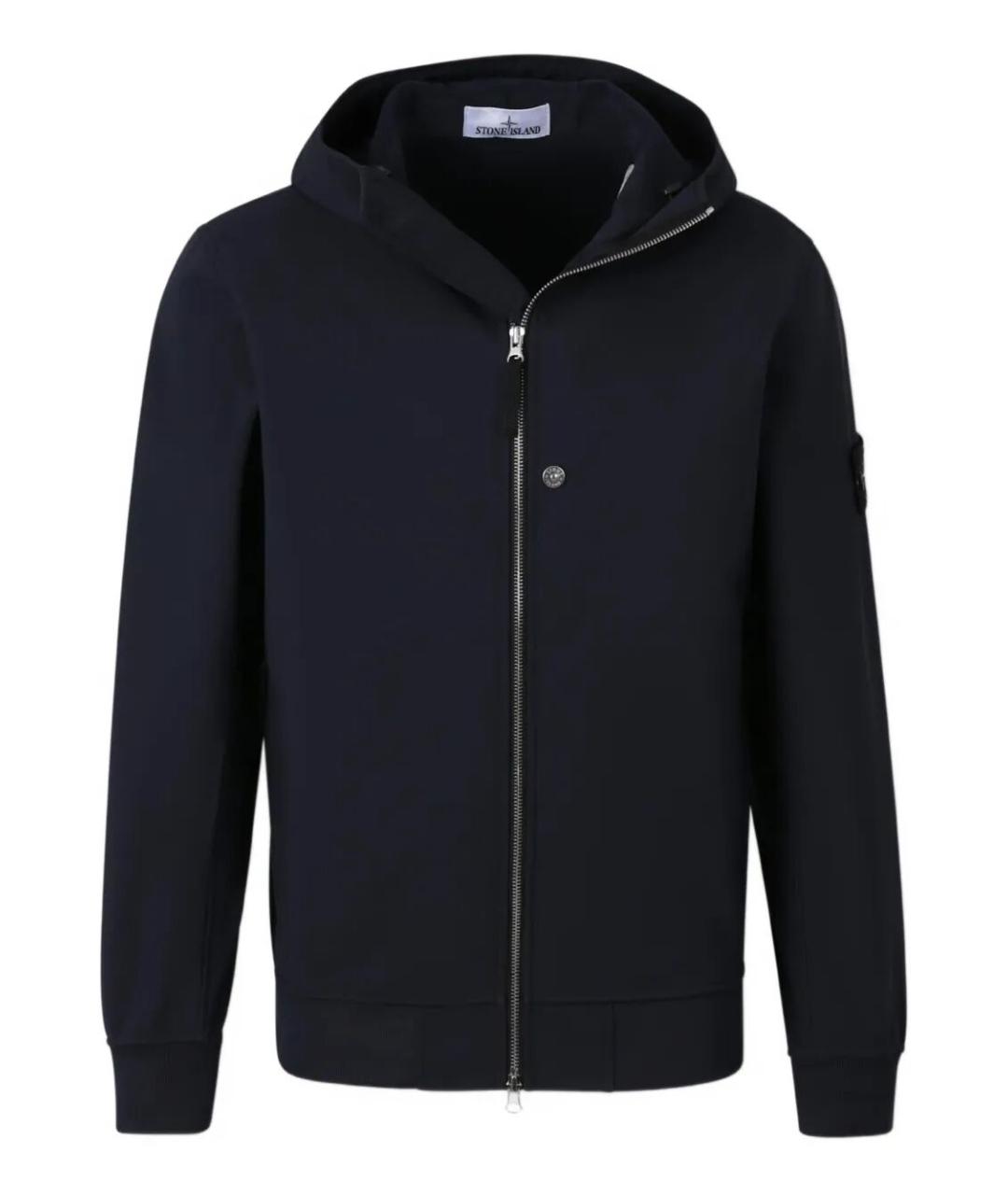 STONE ISLAND Темно-синяя полиэстеровая куртка, фото 1