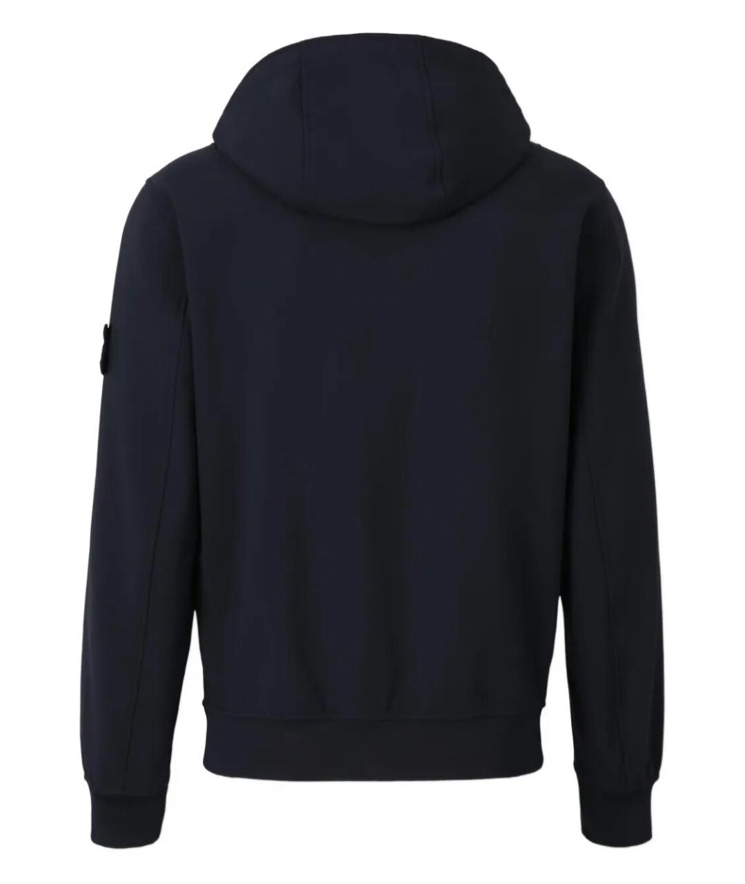 STONE ISLAND Темно-синяя полиэстеровая куртка, фото 2