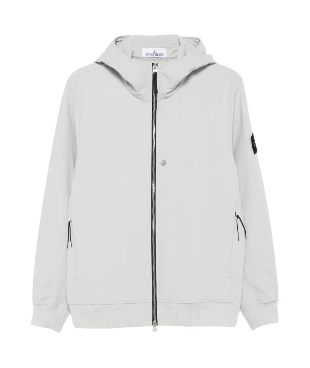 STONE ISLAND Серая полиэстеровая куртка, фото 1